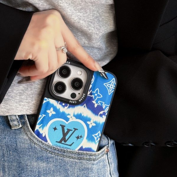 Lou Blue Leather iPhone Case - 图片 7