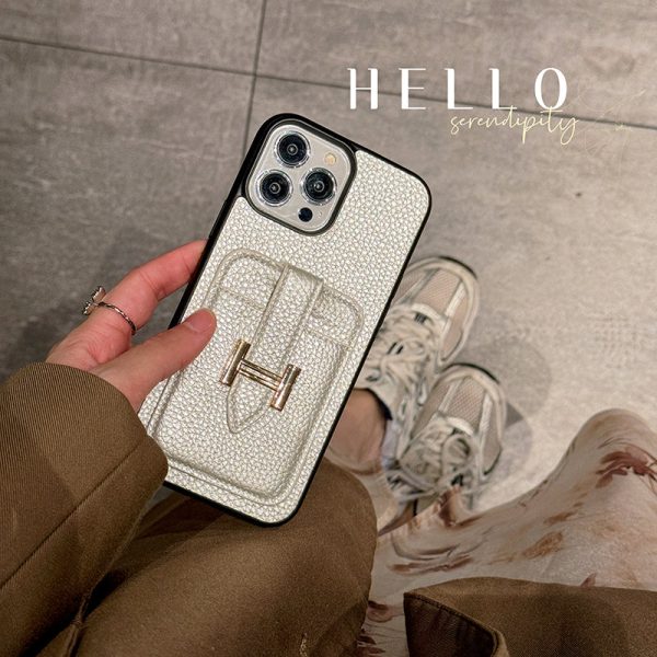 H Card Holder Leather iPhone Case - 图片 7