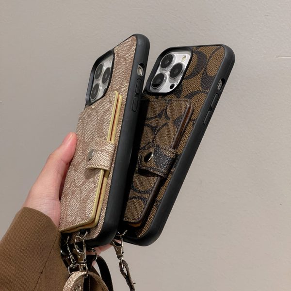Coach iPhone Case With Wallet And  Strap Brown -SZK240402 - 图片 4