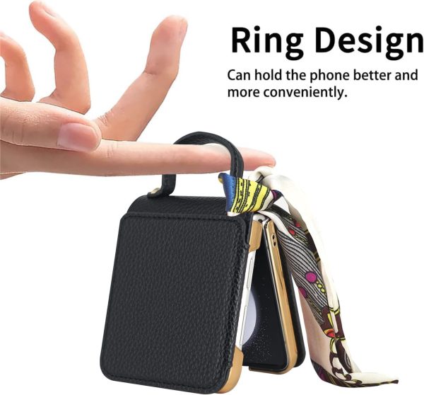 Samsung Luxury Leather Galaxy Z Flip 5/4 Case - 图片 3