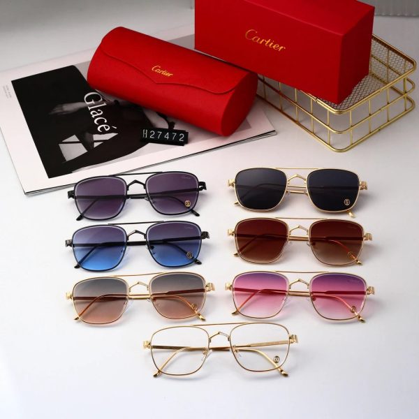 Golden Frame Sunglasses - 图片 12