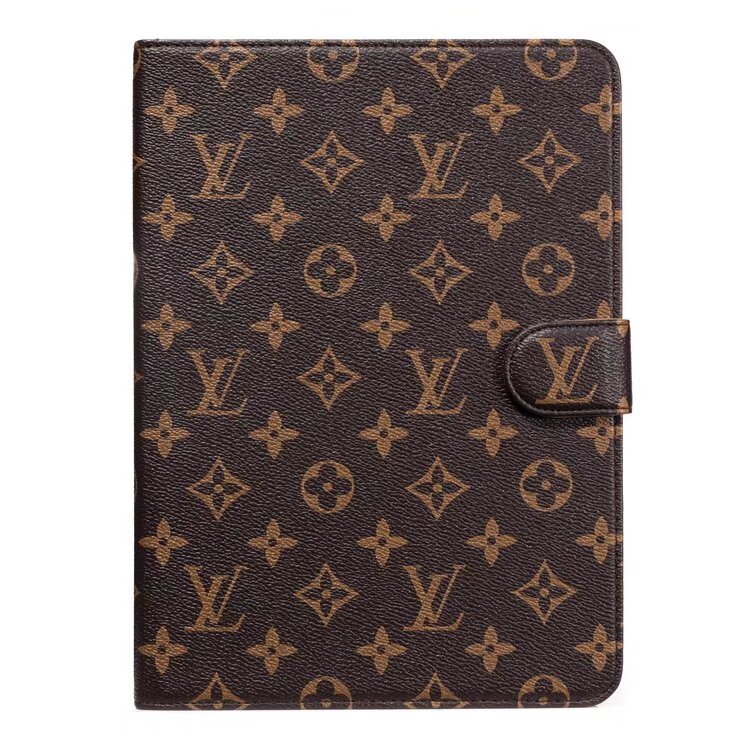 Luxury Canvas Monogram Leather Fresh Summer Theme Pattern Apple iPad case - 图片 2