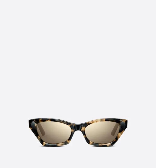 Beige Tortoiseshell-Effect Butterfly Sunglasses DMNGB1I - 图片 2