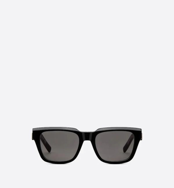 Black Rectangular Sunglasses DB23S1I - 图片 2