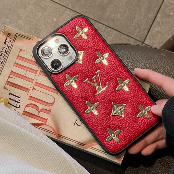 Lou Gold Leather iPhone Case - 图片 5