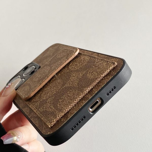 Coach iPhone Case With  Wallet Light Brown-HP240513 - 图片 5