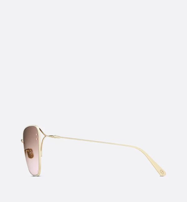 Brown-to-Pink Gradient Butterfly Sunglasses MISDB2U - 图片 3
