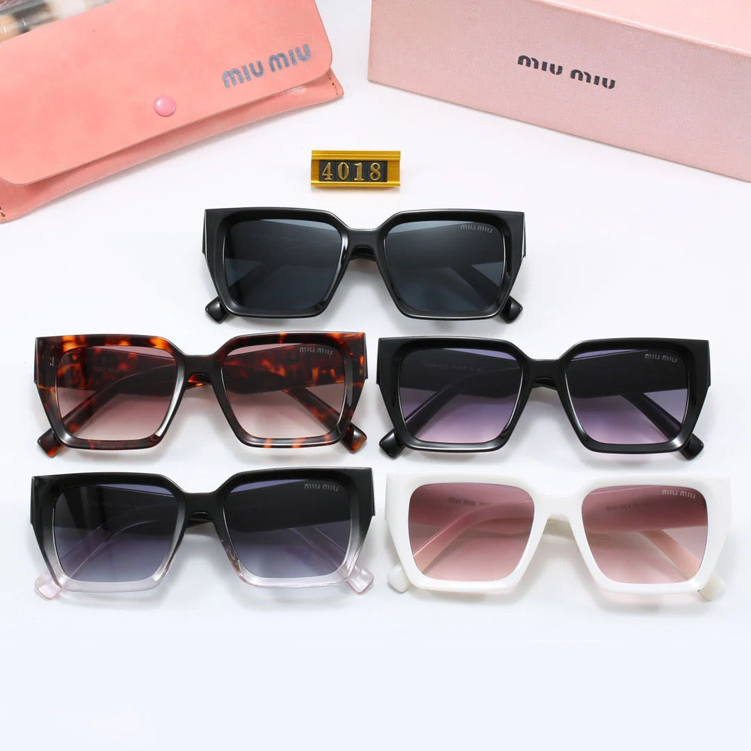 Luxury square frame universal sunglasses 4018 - 图片 4