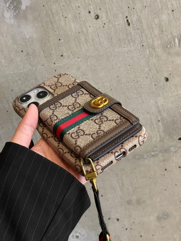 GG Card Bag Crossbody iPhone Case - 图片 4