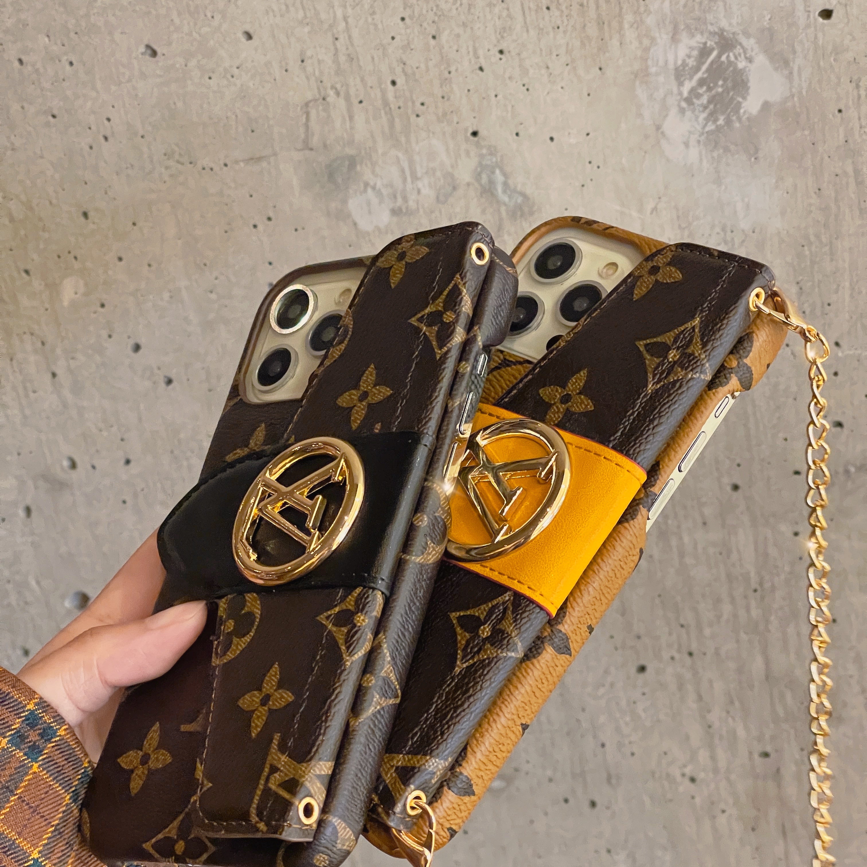 Lou Gold CrossBody Card Holder iPhone Case - 图片 7