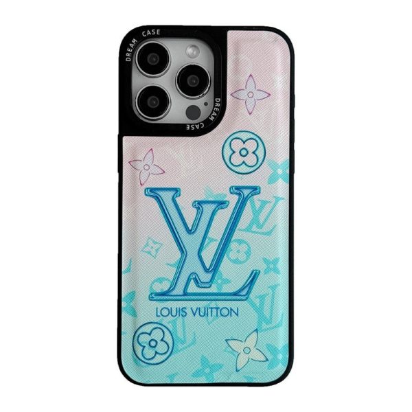 Lou Blue Leather iPhone Case - 图片 2