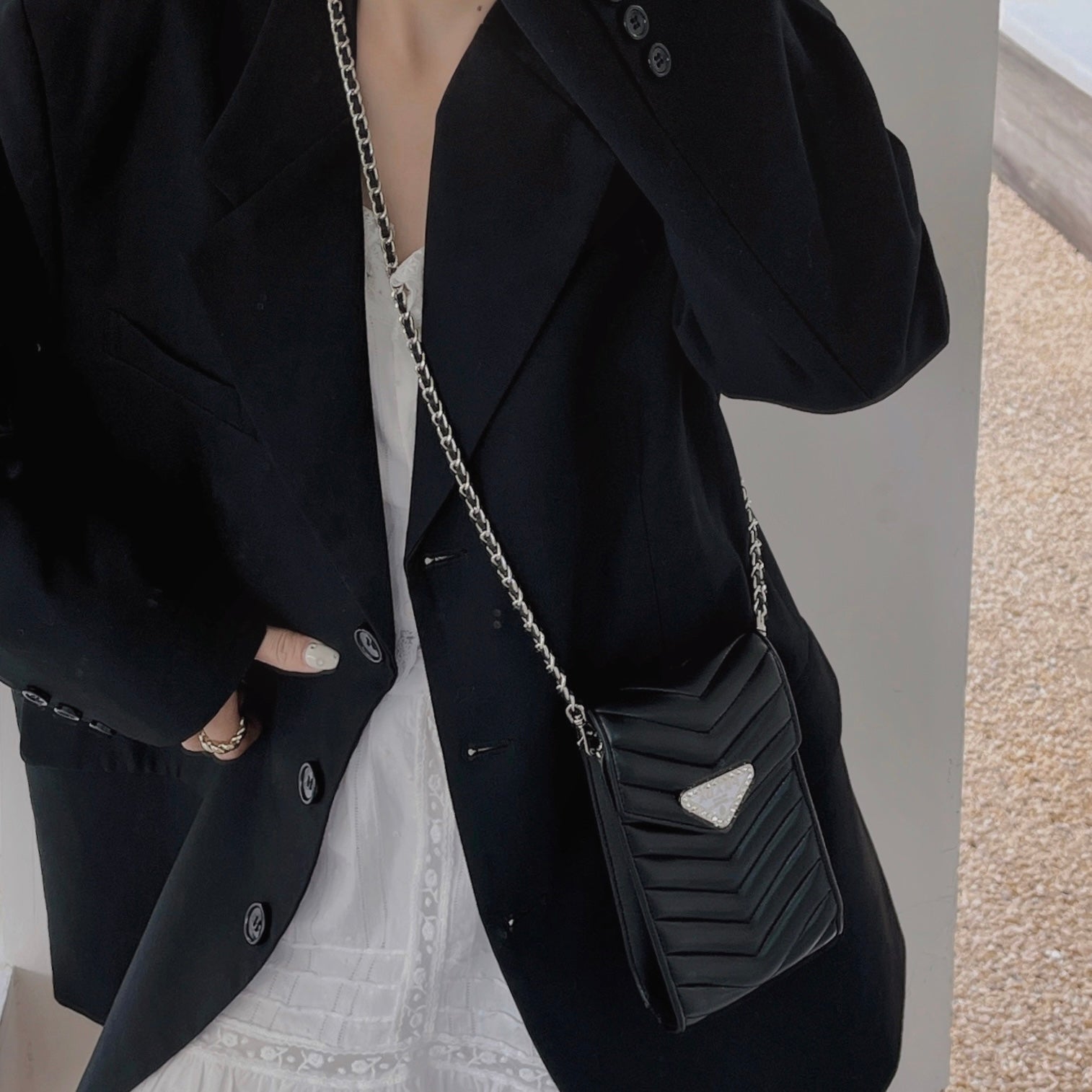 Crossbody Leather Phone Bag - 图片 11