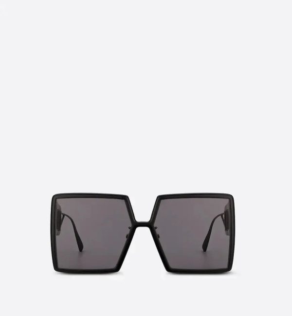 Oversized Black Square Sunglasses 30MTSU - 图片 2