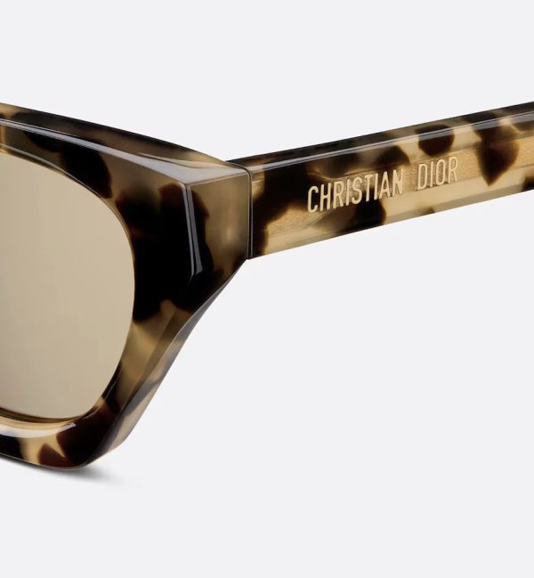 Beige Tortoiseshell-Effect Butterfly Sunglasses DMNGB1I - 图片 4