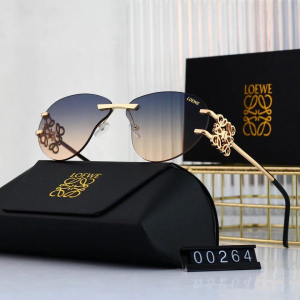 Metal temple gradient sunglasses 00264 - 图片 9