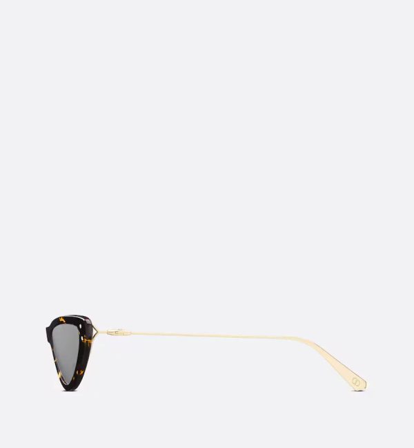 Yellow Tortoiseshell-Effect Butterfly Sunglasses MISDB4U - 图片 3
