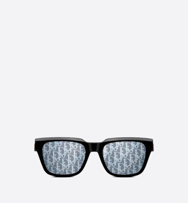 Black Rectangular Sunglasses DB23S1I - 图片 2