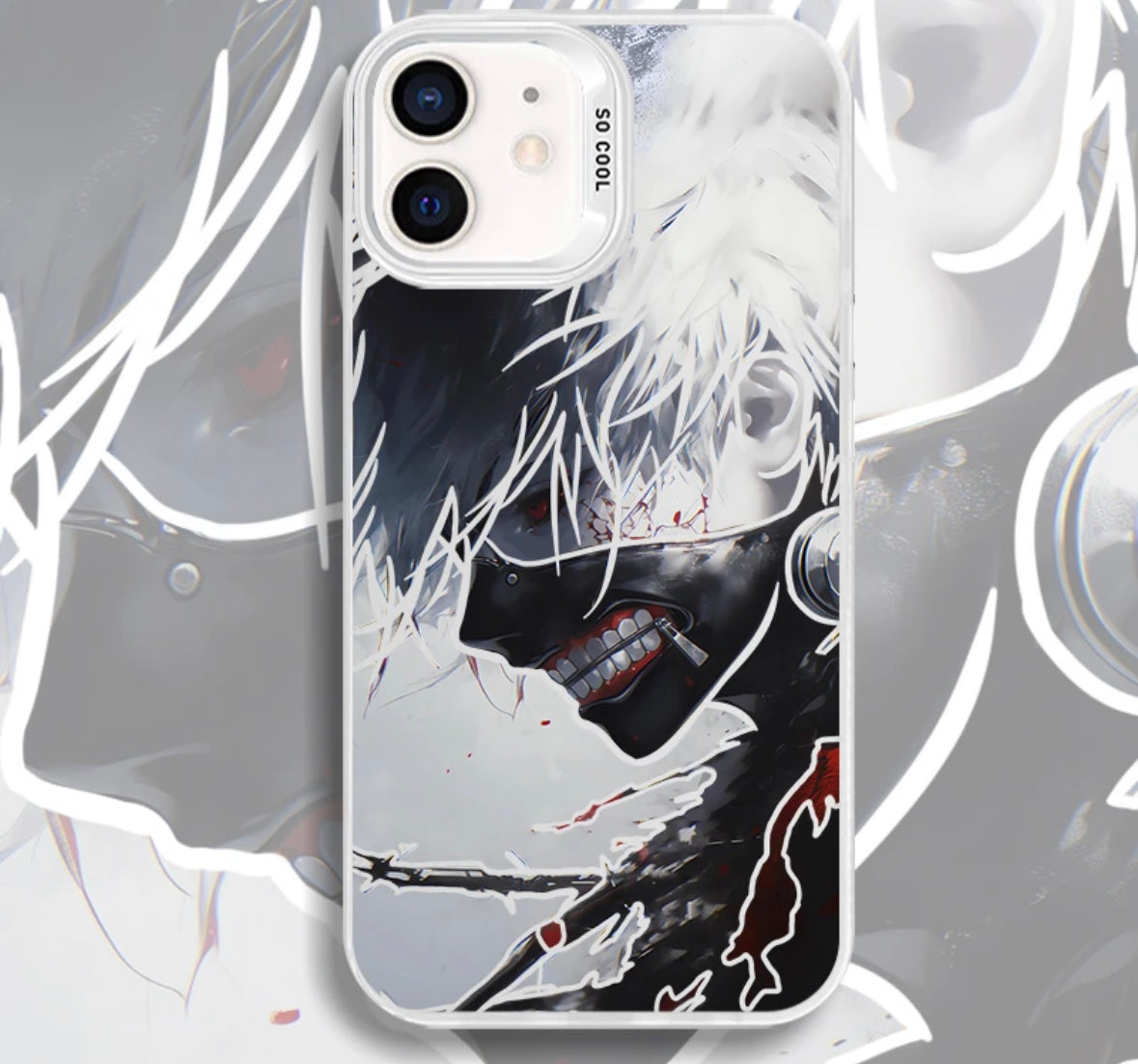 TOKYO GHOUL KEN KANEKI ANIME ANIME PHONE CASE - 图片 2