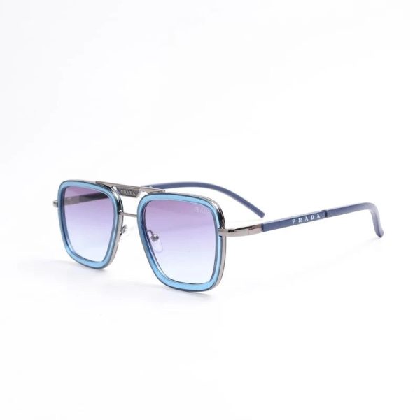 Unisex Double Bridge Metal Square Sunglasses 68805 - 图片 12
