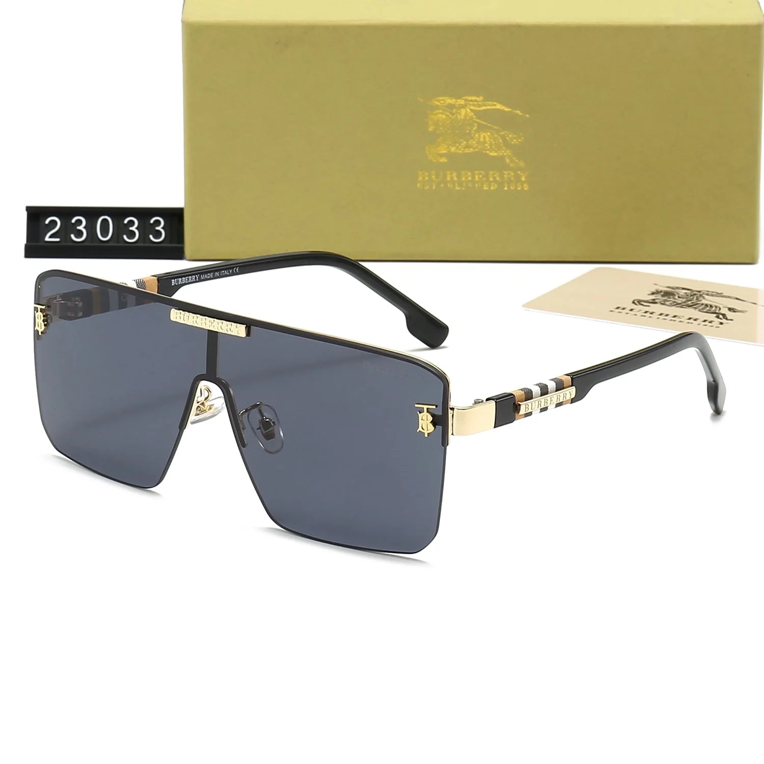 One-Piece Checkered HD Sunglasses 23033 - 图片 2