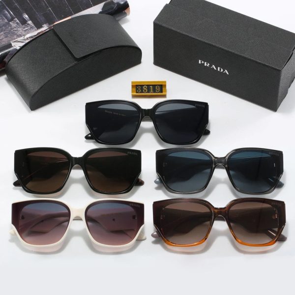 Thick Frame Retro Sunglasses - 图片 12