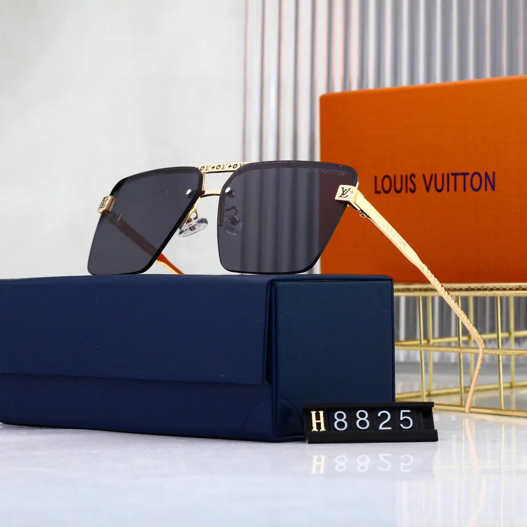HD Metal Monogram Sunglasses H8825 - 图片 4