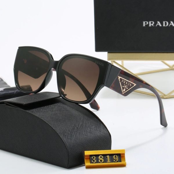 Thick Frame Retro Sunglasses - 图片 2