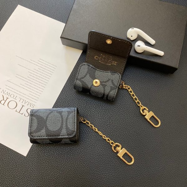Luxury Coach AirPods Cases Black-YH240425 - 图片 2