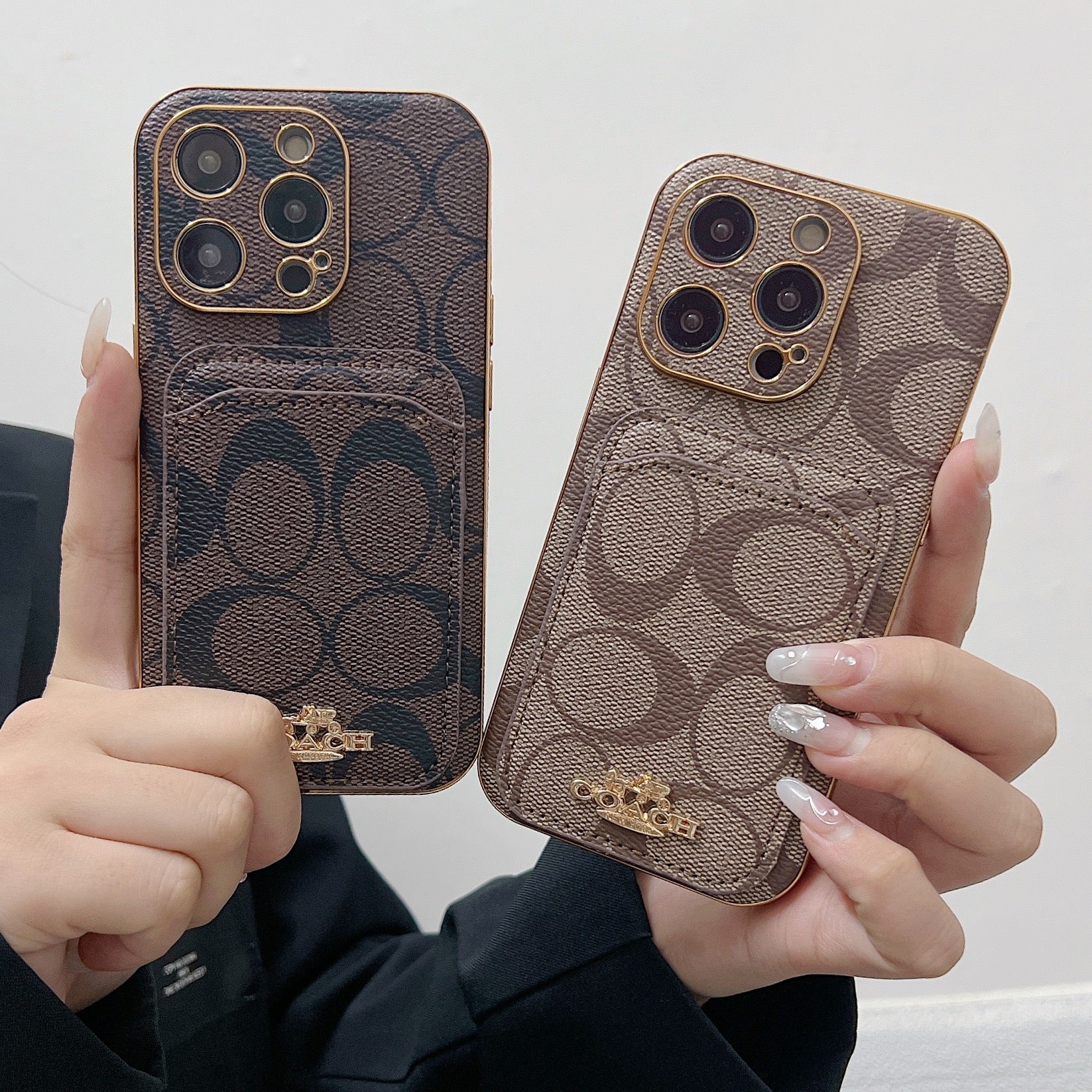 Coach iPhone Case With Card Holder Brown -KB241651 - 图片 6