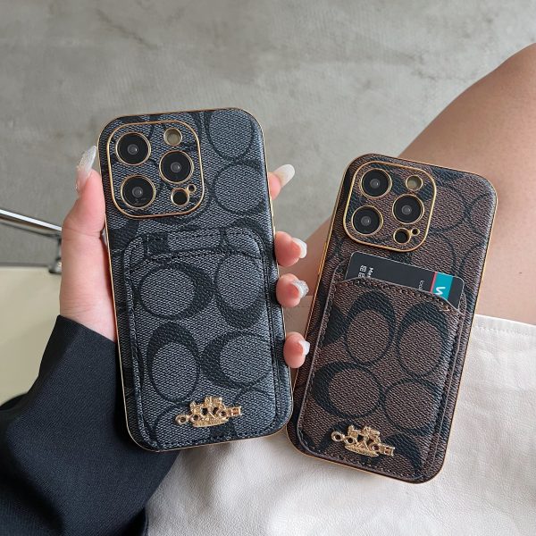 Coach iPhone Case With Card Holder Black  -KB241651 - 图片 7