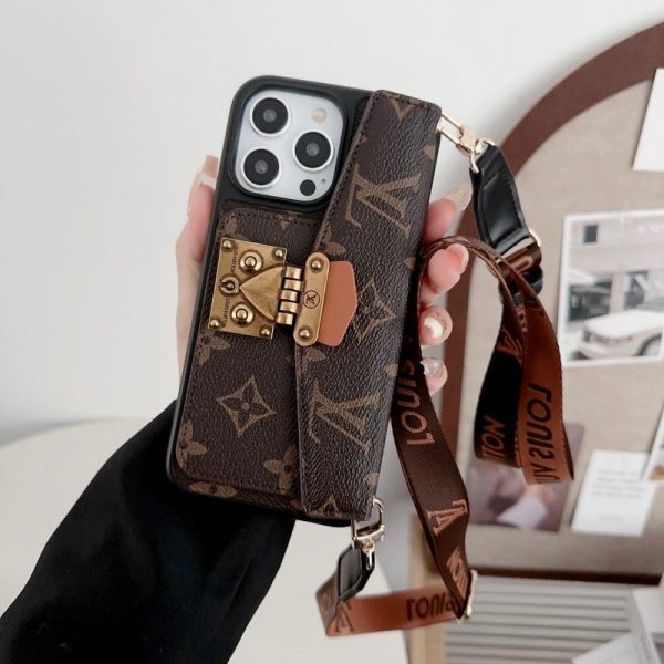 Lou Lock Card Bag Crossbody Chain iPhone Case - 图片 10