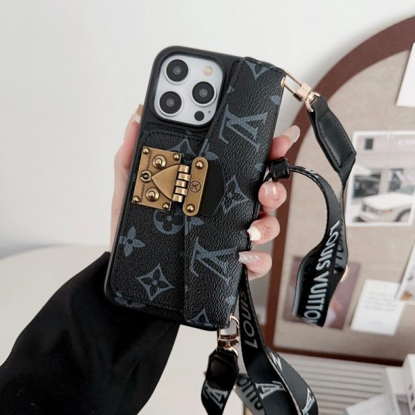 Lou Lock Card Bag Crossbody Chain iPhone Case - 图片 12