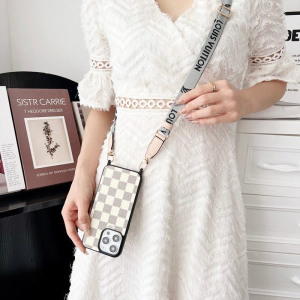 Lou Black & White Crossbody iPhone Case - 图片 4