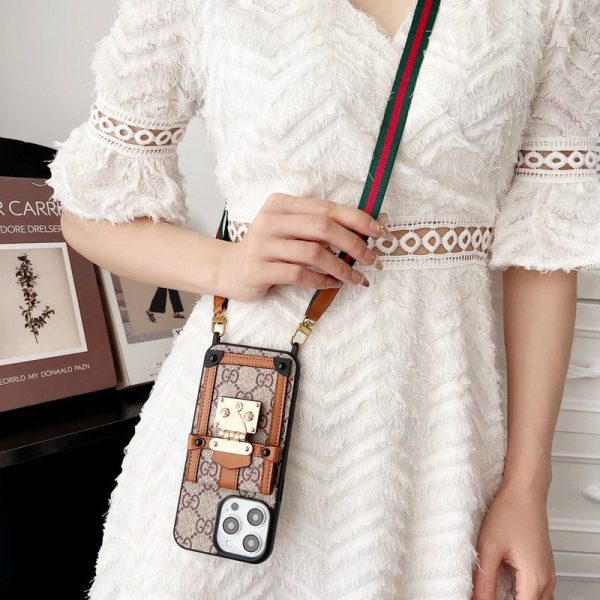 GG Card Bag Chain Classic iPhone Case - 图片 4