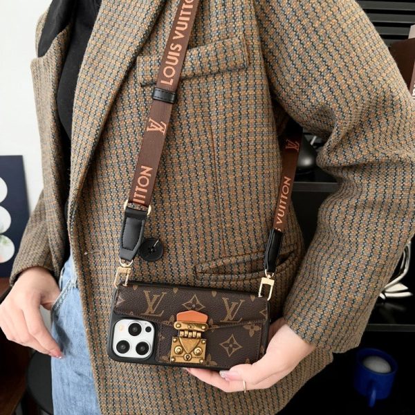 Lou Lock Card Bag Crossbody Chain iPhone Case - 图片 6