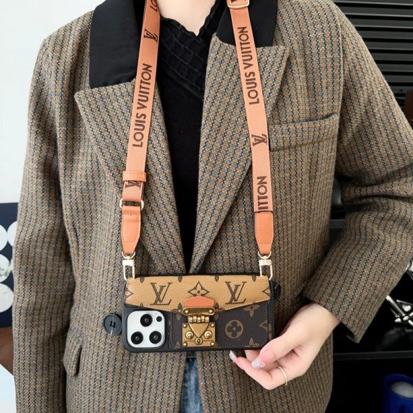 Lou Lock Card Bag Crossbody Chain iPhone Case - 图片 7