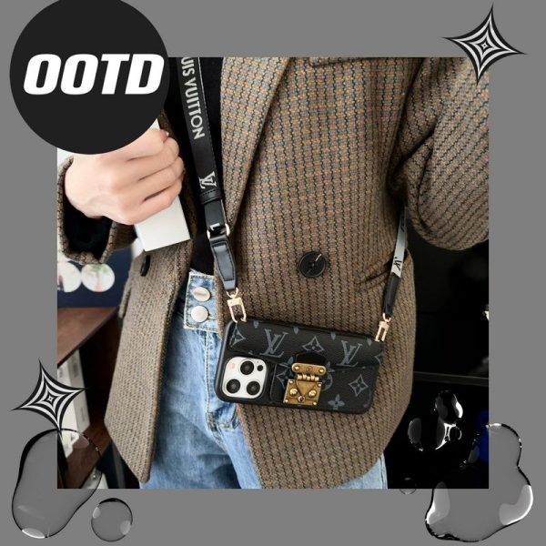 Lou Lock Card Bag Crossbody Chain iPhone Case - 图片 8