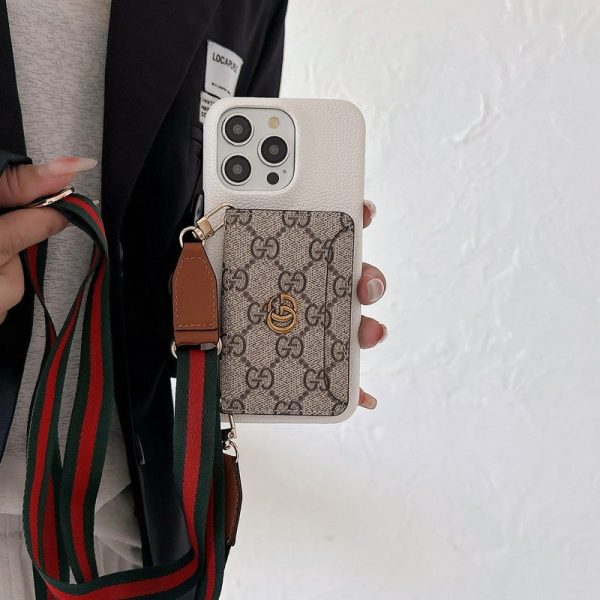 GG Card Bag Crossbody Classic iPhone Case - 图片 4