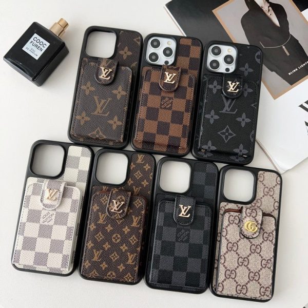 GG Card Bag Crossbody Chain iPhone Case - 图片 3