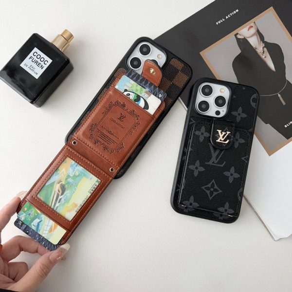 Lou Black & White Card Bag iPhone Case - 图片 5