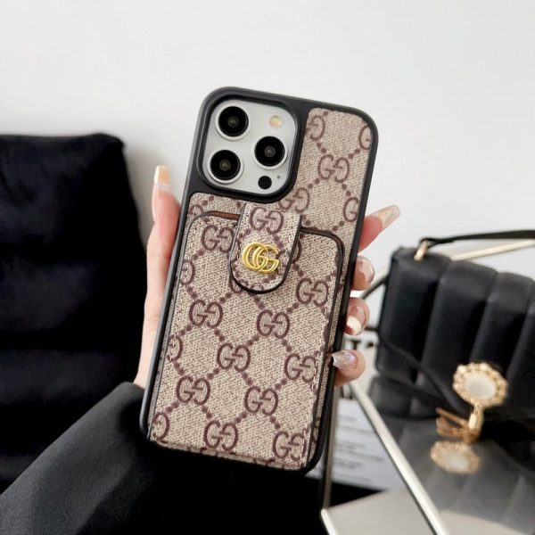 GG Card Bag Crossbody Chain iPhone Case - 图片 8