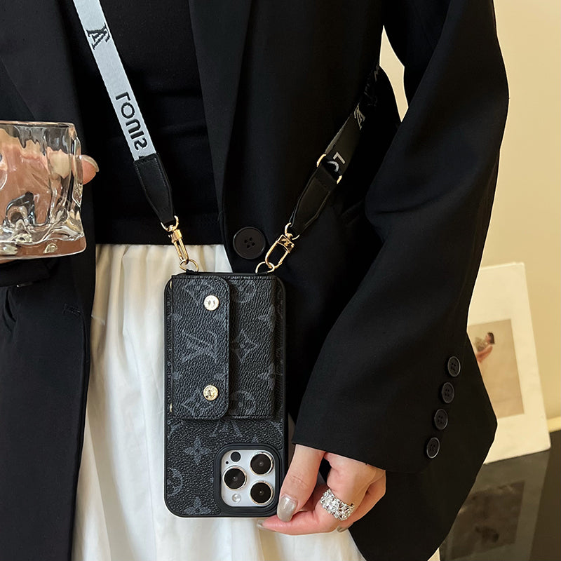 Lou Card Bag Chain Black iPhone Case - 图片 4