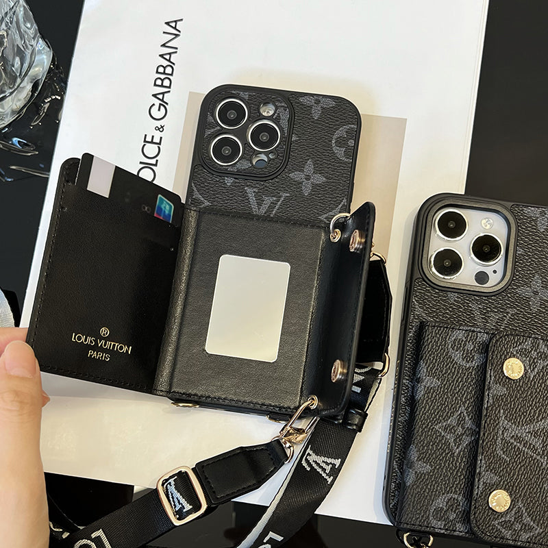 Lou Card Bag Chain Black iPhone Case - 图片 6