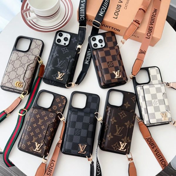 Lou Side Card Bag Crossbody Chain iPhone Case - 图片 4