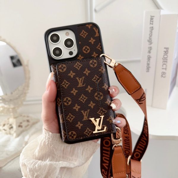 Lou Side Card Bag Crossbody Chain iPhone Case - 图片 2