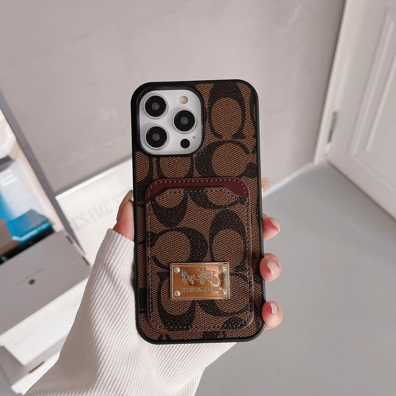 Coa Card Bag Leather iPhone Case - 图片 2