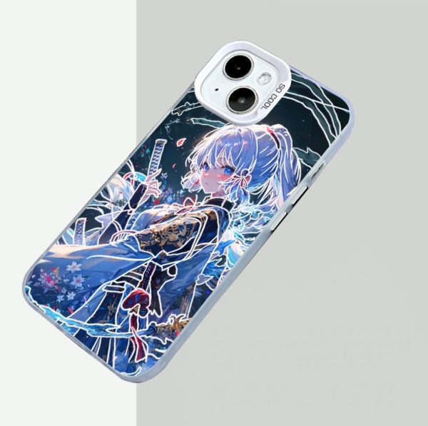 KAMISATO AYAKA ANIME PHONE CASE GENSHIN IMPACT - 图片 3