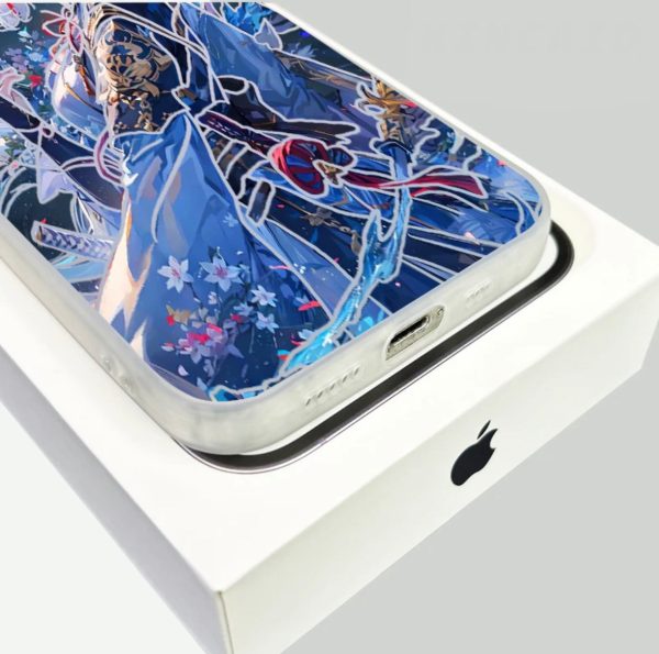 KAMISATO AYAKA ANIME PHONE CASE GENSHIN IMPACT - 图片 4