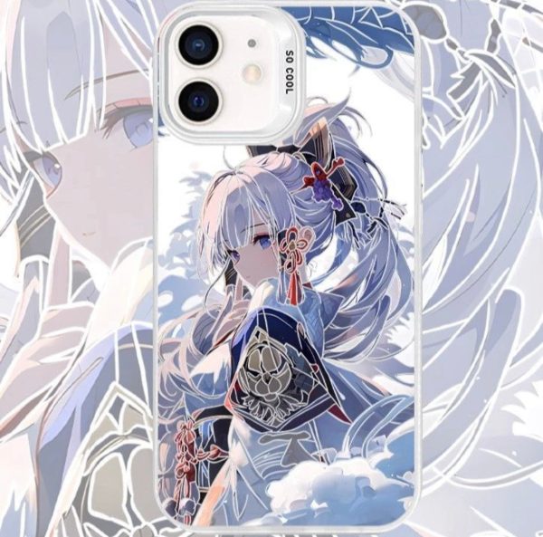 KAMISATO AYAKA ANIME PHONE CASE GENSHIN IMPACT - 图片 2