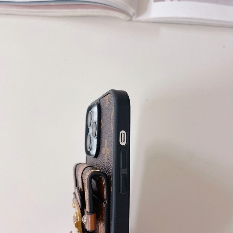 GG Lou Card Holder iPhone Case - 图片 3